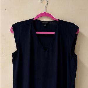 Banana Republic Dark Blue V-Neck Blouse